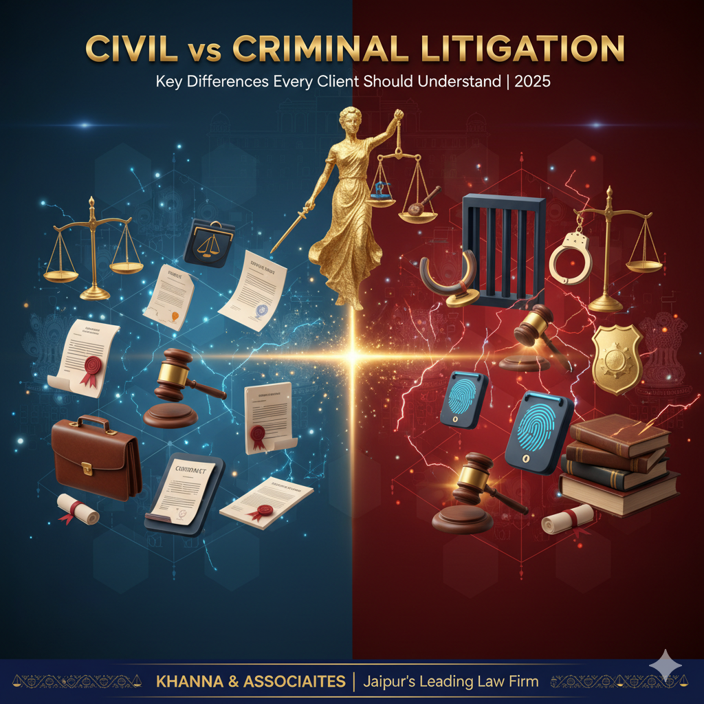 Civil vs criminal litigation