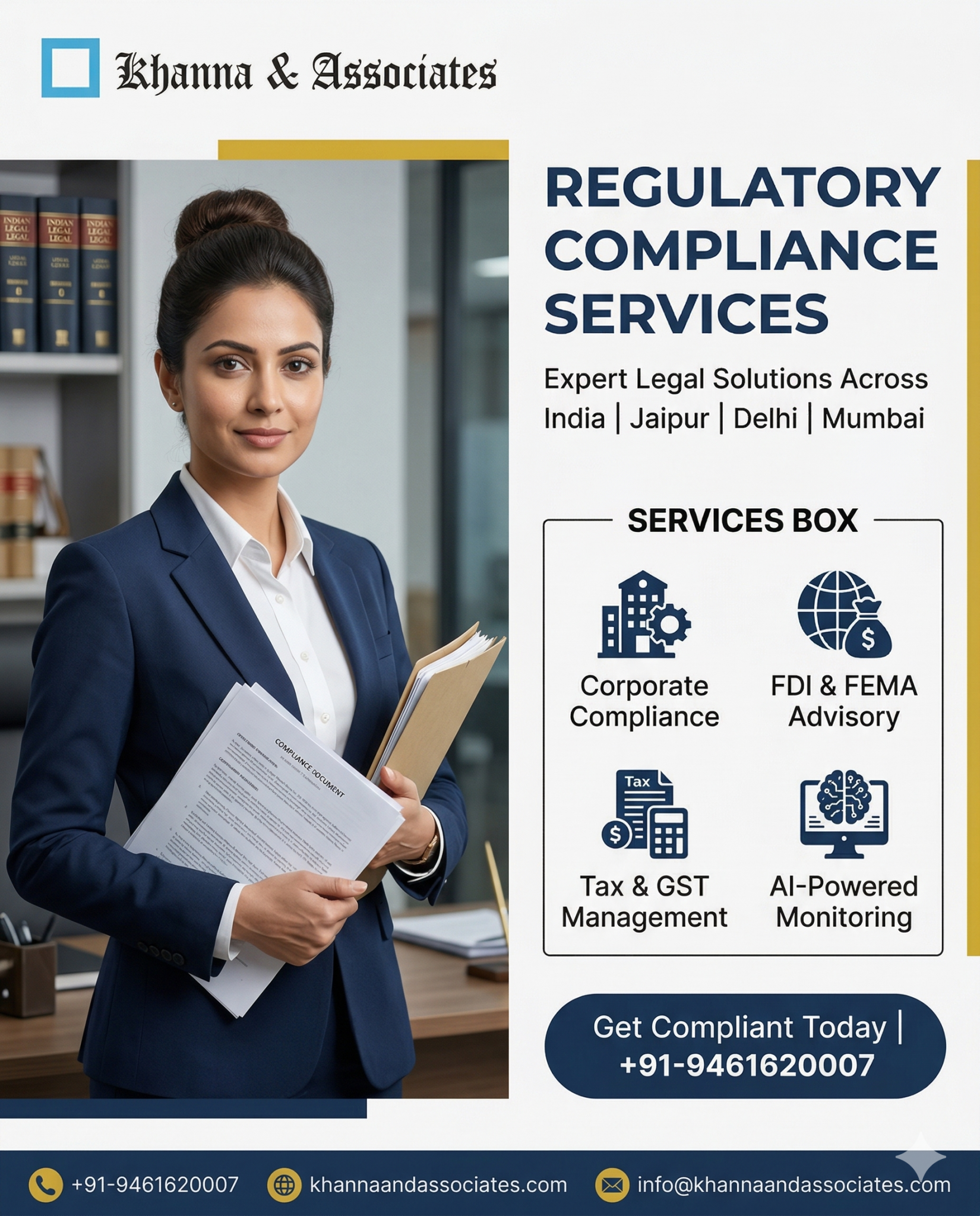 Compliance Associate Regulatory Compliance Best Services in Jaipur, Delhi, Mumbai, Dehradun ...